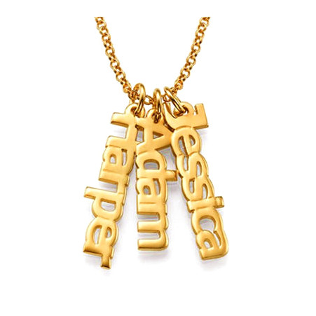 personalized stainless steel name jewelry companies three name necklace vendors wholesale bulk china